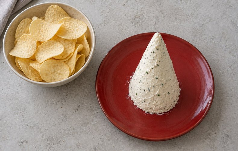 Árbol de Navidad con patatas fritas: paso 5