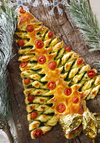 Receta Árbol de Navidad de hojaldre