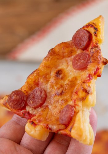 Receta Pizzetas de Navidad en forma de árbol