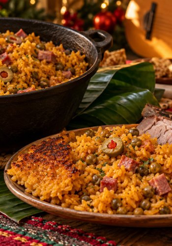 Receta Arroz con gandules