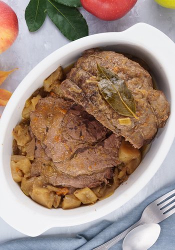 Receta Asado de ternera con manzanas
