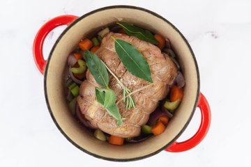Preparación del asado de ternera con manzanas, foto 6
