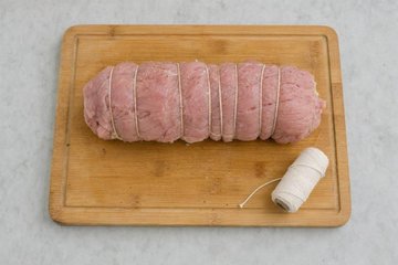 Asado de ternera relleno: paso 2