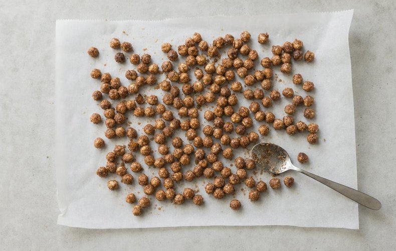 Avellanas garrapiñadas con canela: paso 4