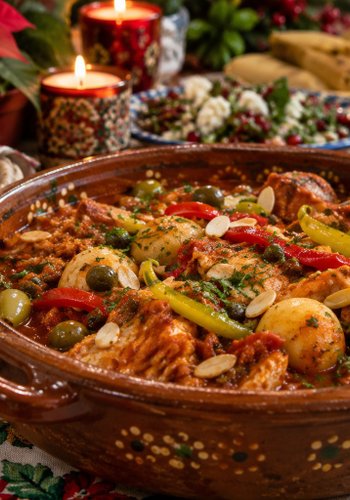 Receta Bacalao a la vizcaína estilo mexicano