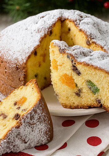 Receta Bizcocho de Navidad con fruta confitada