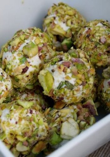 Receta Bolitas de queso con pistacho