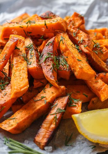 Receta Boniatos al horno con romero
