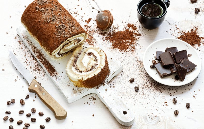 Receta del brazo de gitano de tiramisú