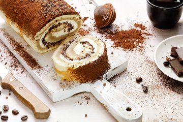 Receta Brazo de gitano de tiramisú