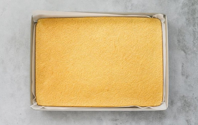 Brazo de gitano de tiramisú: paso 2