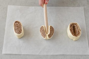 Brioches rapidísimos con Nutella: paso 3