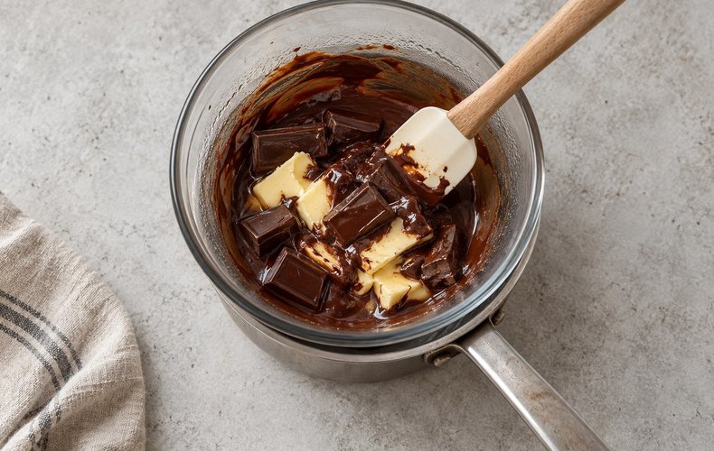 Brownies cheesecake con calabaza y amaretti: paso 1