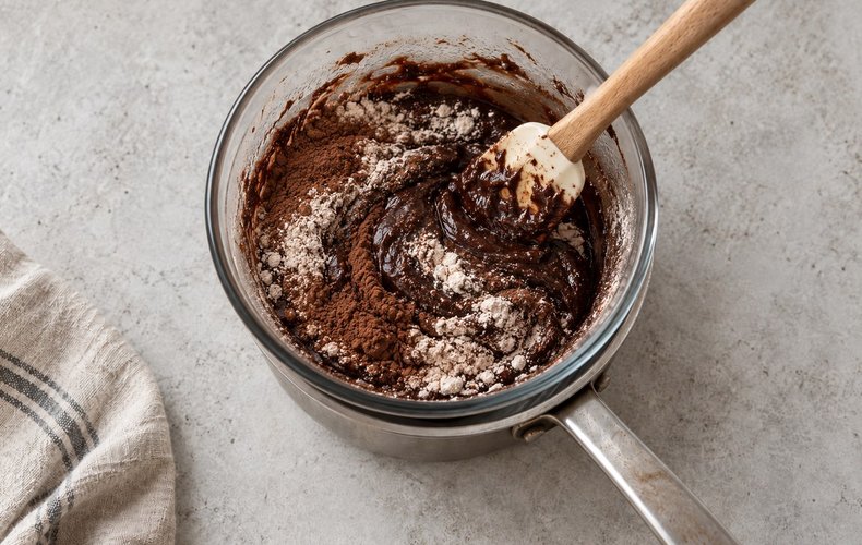 Brownies cheesecake con calabaza y amaretti: paso 4