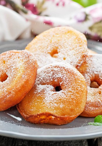 Receta Buñuelos de manzana al horno