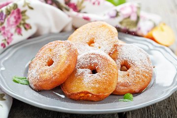 Receta Buñuelos de manzana al horno