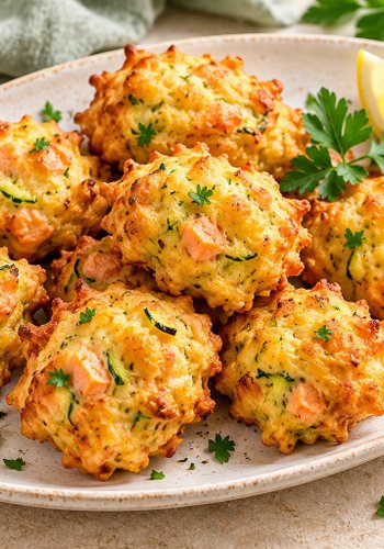 Receta Buñuelos de salmón y calabacín