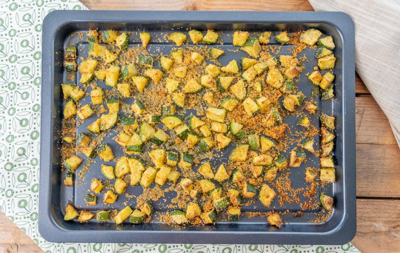 Calabacines al horno con pan rallado, foto 1