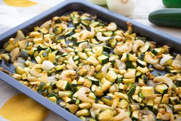 Receta Calabacines y cebollas al horno
