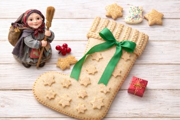 Receta Calcetín de la Befana de masa quebrada