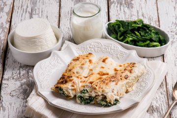 Receta Canelones de ricotta y espinacas