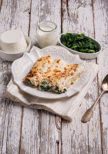 Receta Canelones de ricotta y espinacas