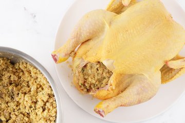 Capón relleno al horno: paso 12