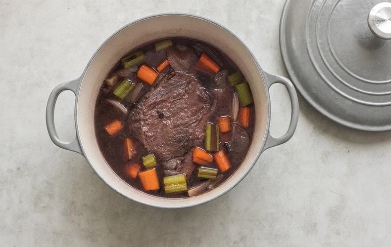 Carrillera de ternera estofada con puré: paso 2
