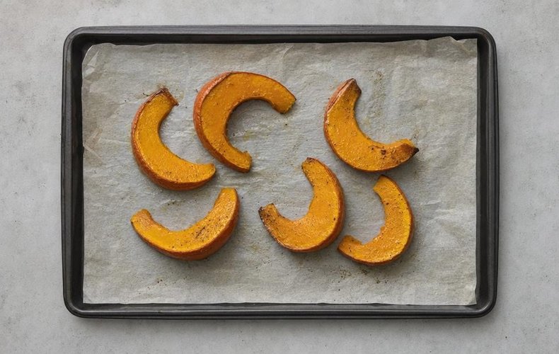 Cestitas de pasta filo con calabaza, speck y taleggio: paso 2