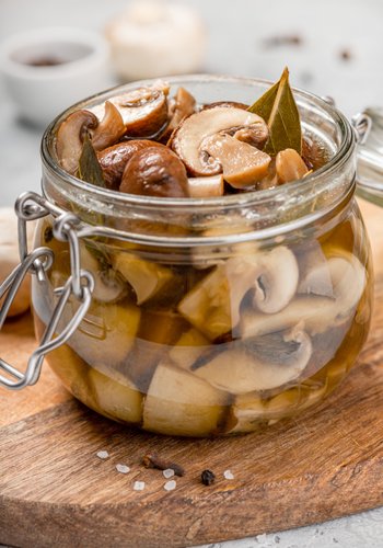 Receta Champiñones en aceite caseros