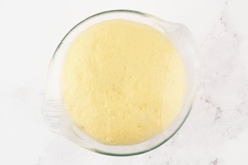 Cinnamon rolls: masa fermentada que ha doblado su volumen