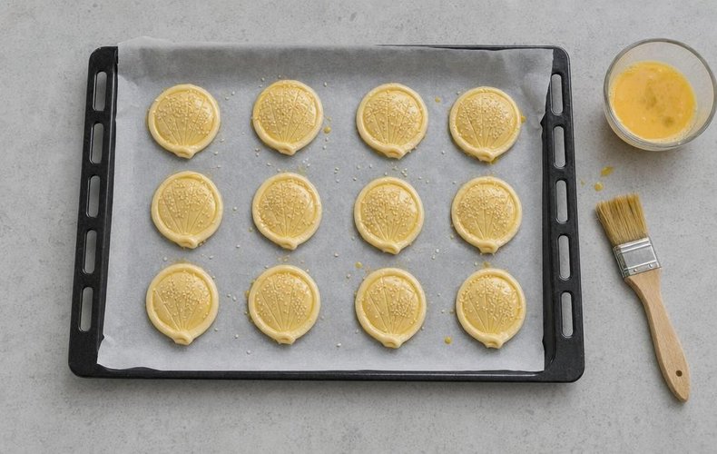 Conchas de hojaldre con salmón: paso 4