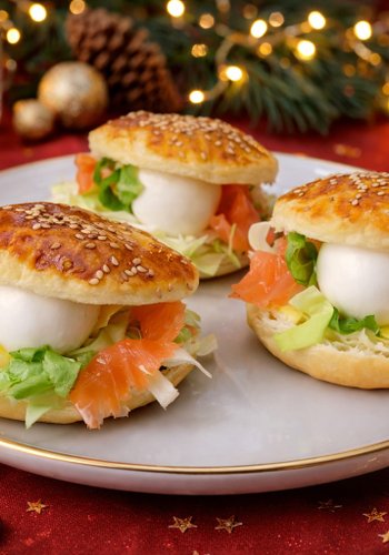 Receta Conchas de hojaldre con salmón