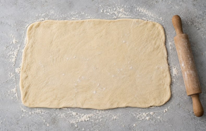 Corona de pan con pesto: paso 4