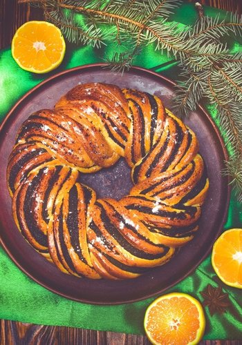 Receta Corona de Navidad con Nutella