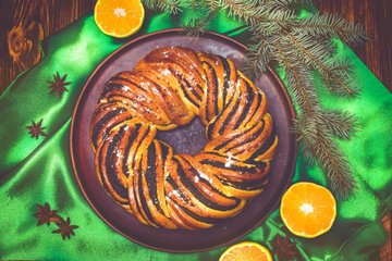 Receta Corona de Navidad con Nutella