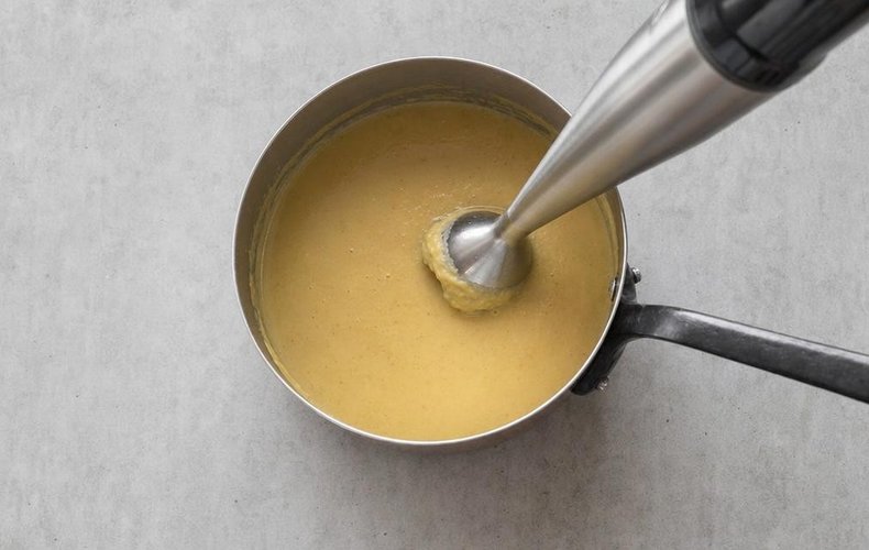 Crema de lentejas y bacon crujiente: paso 3
