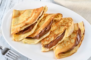 Receta Crepes de Nutella