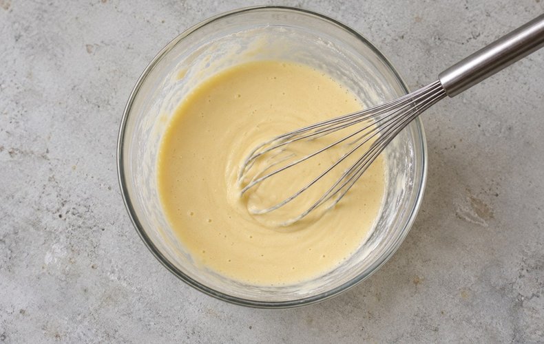 Crepes de ricotta y setas: paso 1