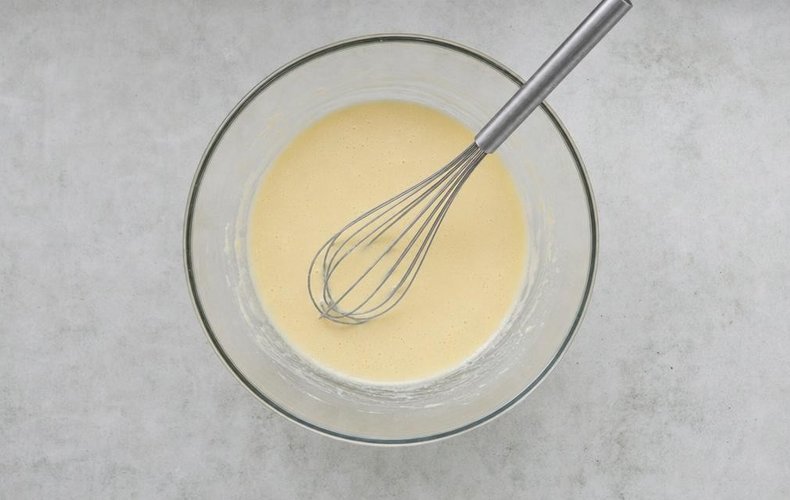 Crepes de salmón: paso 2