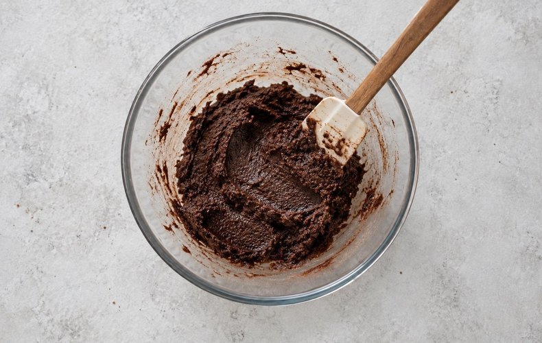 Crinkle cookies de chocolate: paso 3