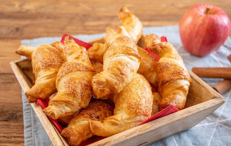 Receta de cruasanes rapidísimos de manzana y canela 1