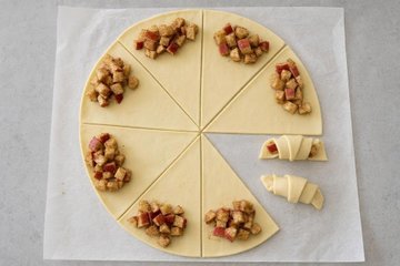 Cruasanes rapidísimos de manzana y canela: paso 2