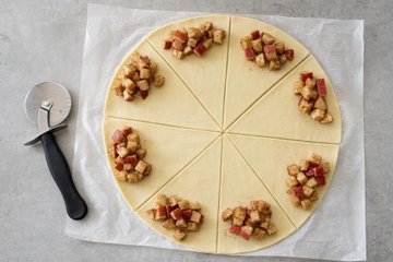 Cruasanes rapidísimos de manzana y canela: paso 2