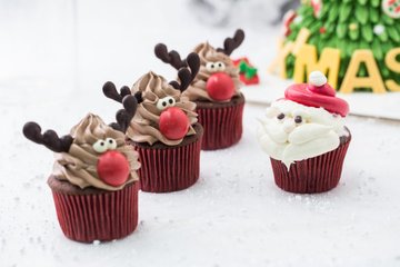 Receta Cupcakes de Navidad