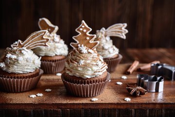 Receta Cupcakes de pan de jengibre