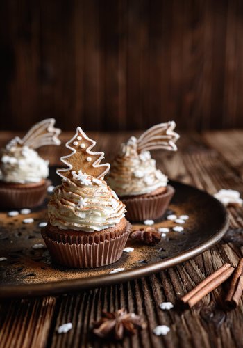 Receta Cupcakes de pan de jengibre