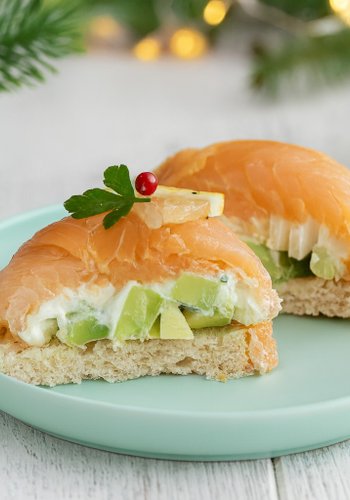 Receta Cúpulas de salmón y aguacate
