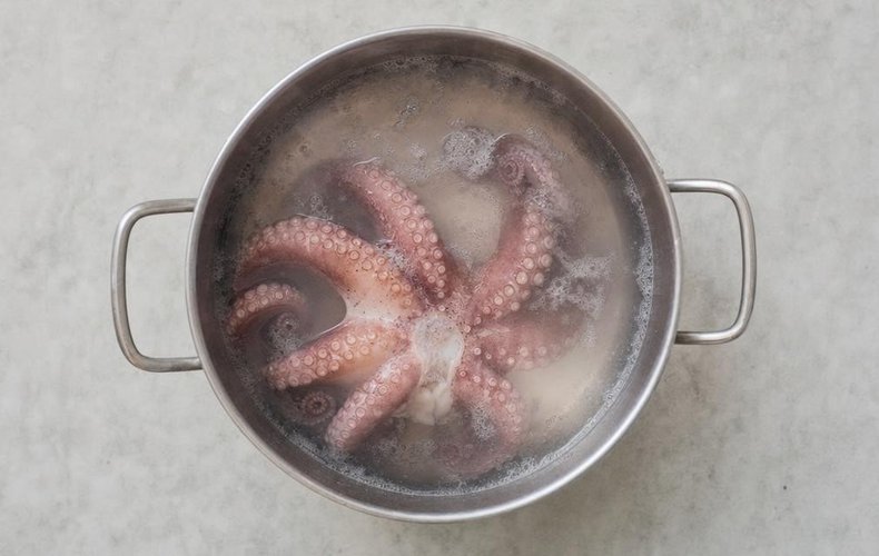 Ensalada de marisco: paso 2