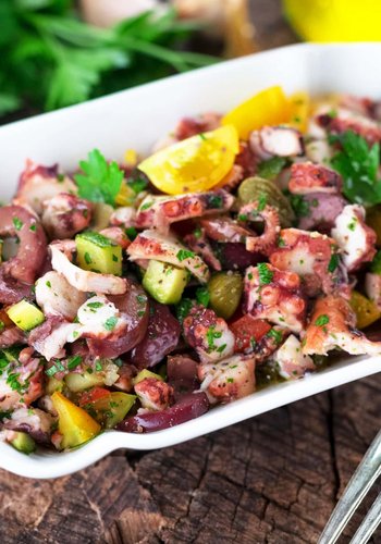Receta Ensalada de pulpo